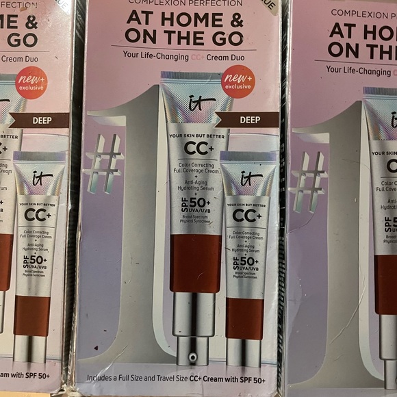 (5) IT Cosmetics- Deep - Color Correcting Full Coverage Cream - Deep - Picture 3 of 6